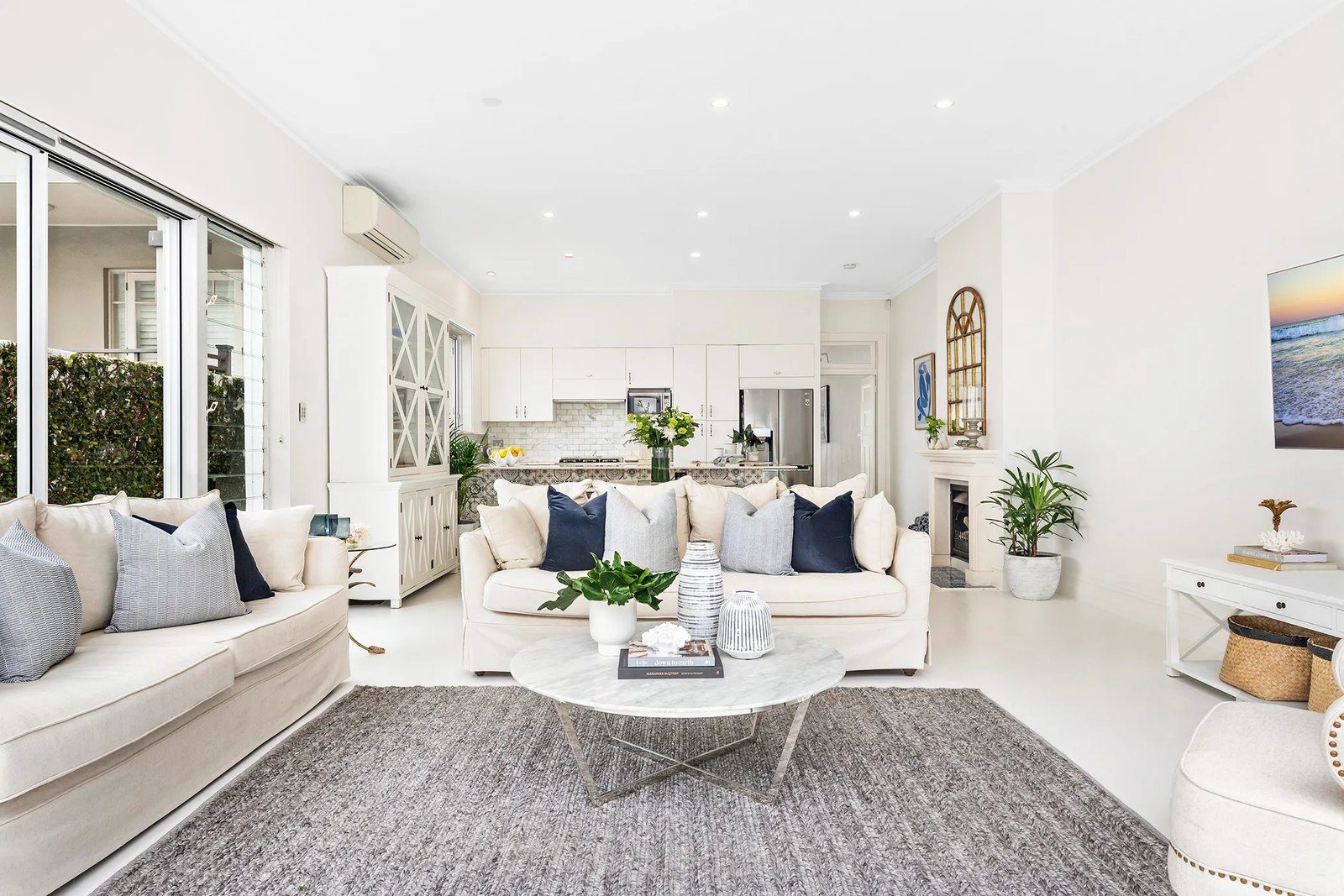Open-plan living and kitchen