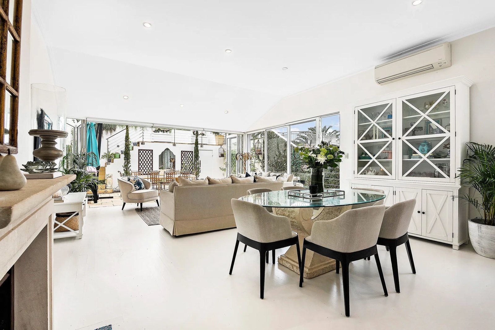 Dining and living space
