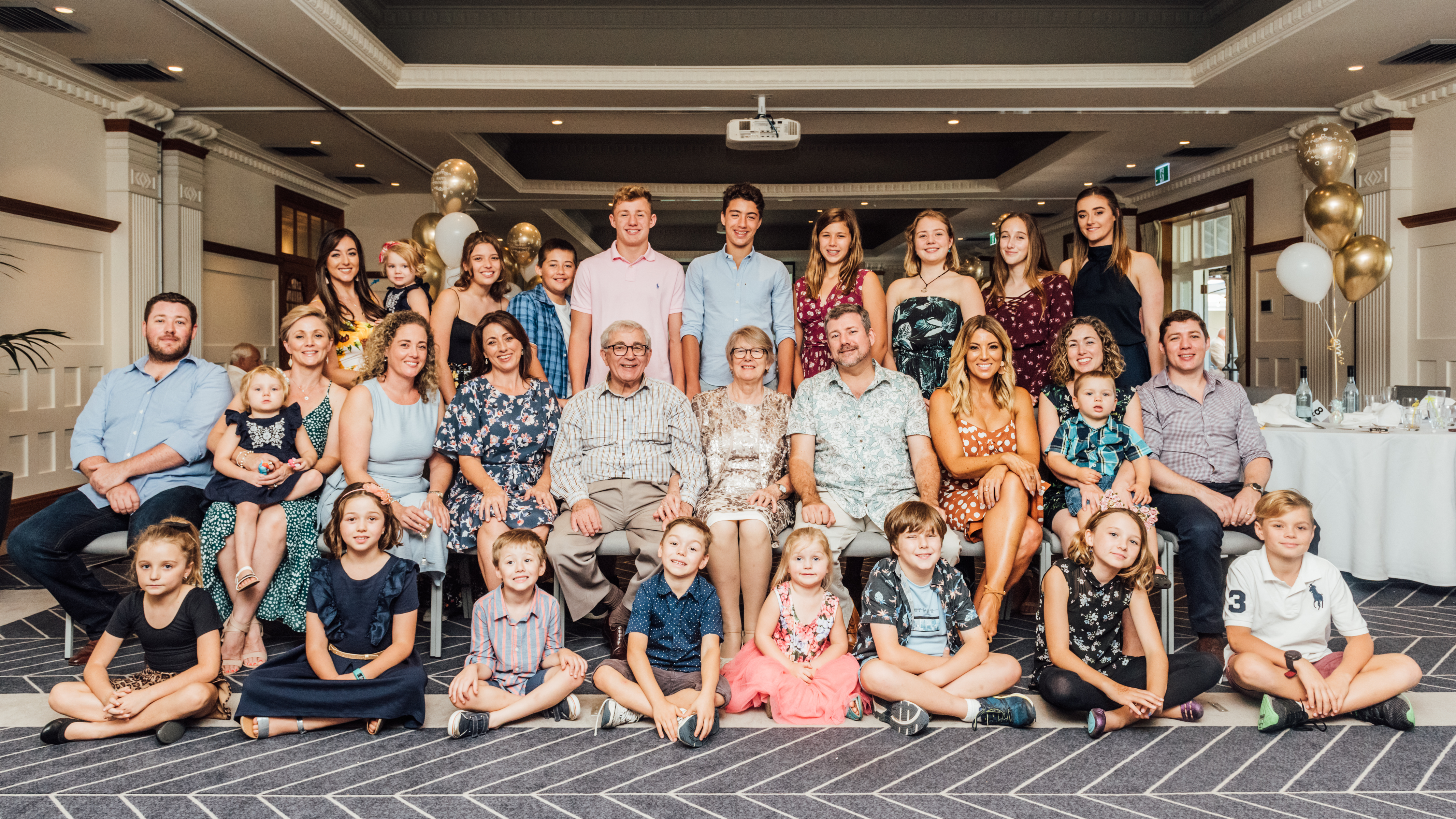 The Casamento family at the 50th wedding anniversary