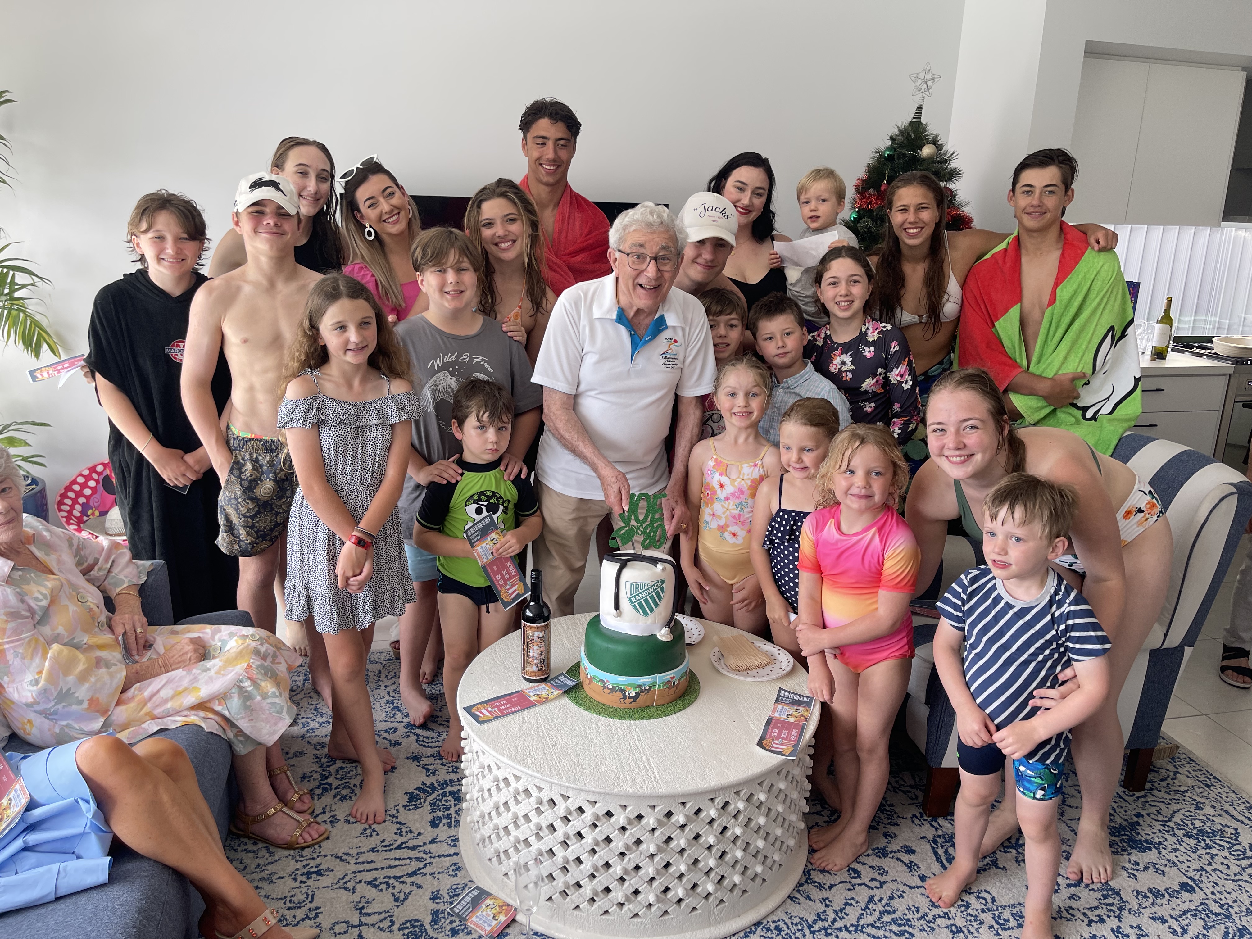 Dr Joe celebrates his 80th birthday with 22 of his 25 grandchildren
