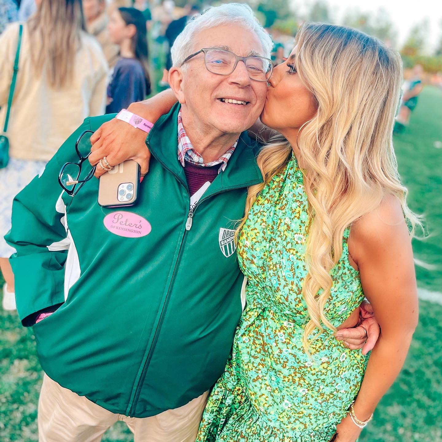 Dr Joe Casamento with his daughter Jo at Coogee Oval