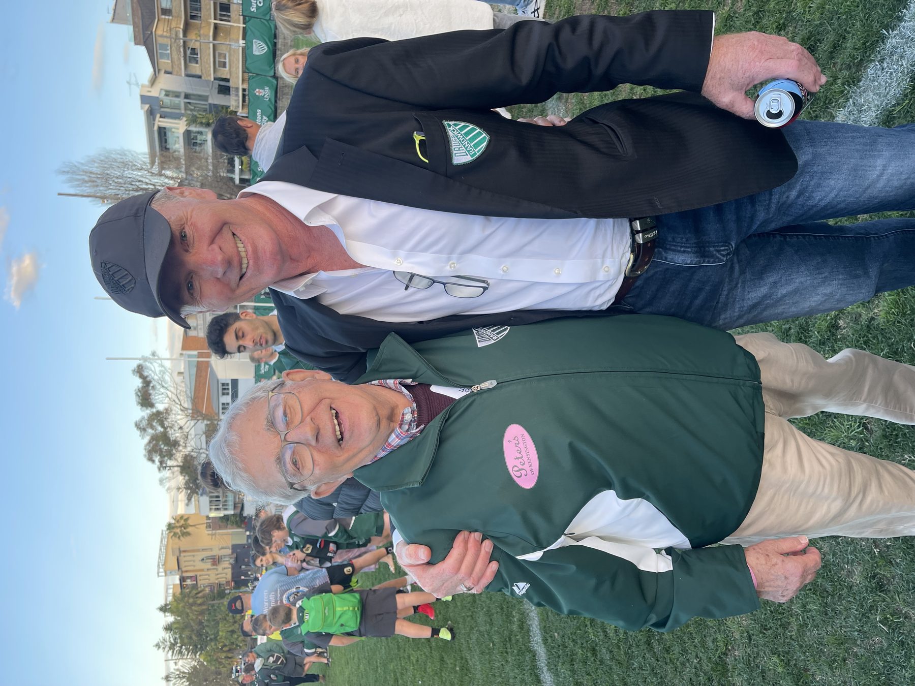 With Wallaby great Simon Poidevin