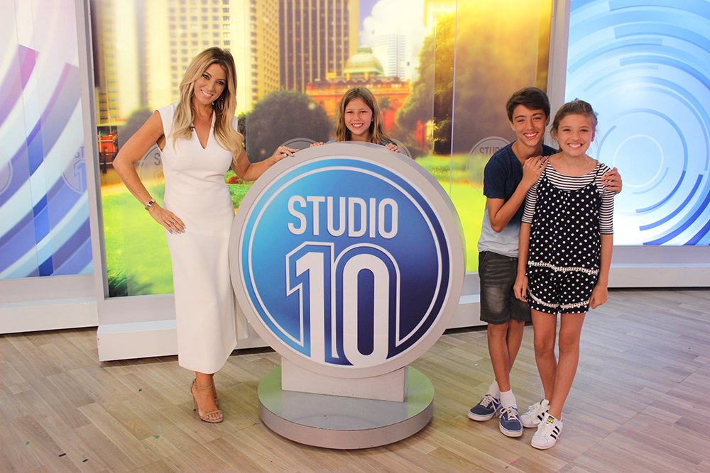 On set at Studio 10