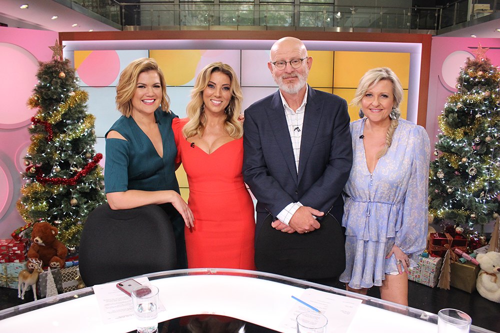 Christmas on the Studio 10 desk